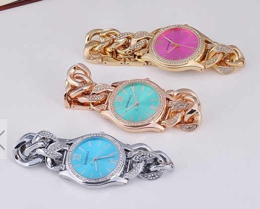 BAOSAILI Luxury Diamond Ladies Dress Wristwatch Stainless Steel Chain Women Bracelet Quartz Watch